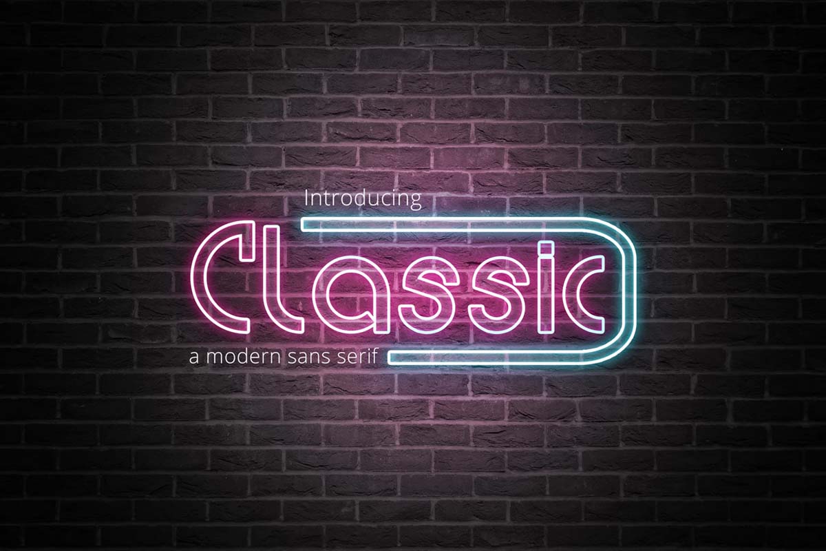 Komplex – Font chữ LED Neon góc cạnh, đậm chất công nghệ